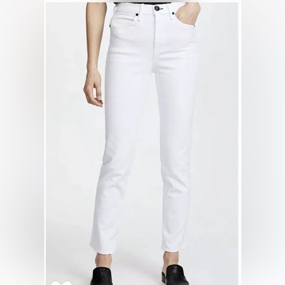 Rag & Bone Cigarette High Rise White Jeans. NWT! Sz 25 & 27 - Picture 2 of 16